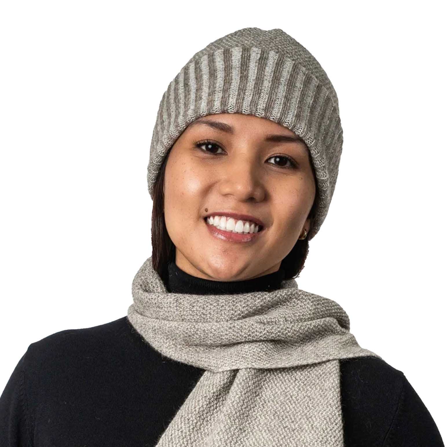 Koru Moss Stitch Plated Beanie